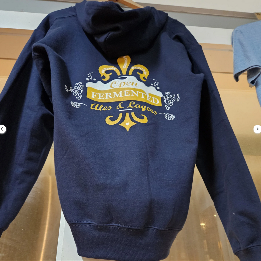 OEC Zip Up Hooded Sweatshirt - Dark Blue